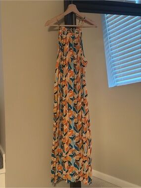 Patterned Maxi Dress in Multi-Color